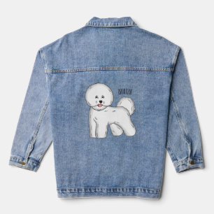 Chaqueta Vaquera Ilustracion de personalizado de perro frito de Bic