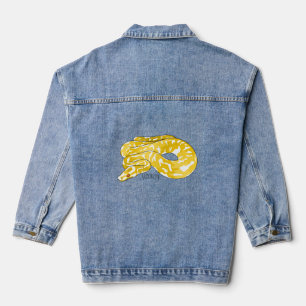 Chaqueta Vaquera Ilustracion de personalizado de pitón birmano