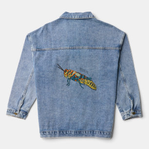 Chaqueta Vaquera Ilustracion de personalizado de saltamontes de bar