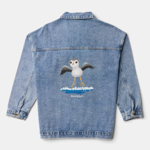 Chaqueta Vaquera Ilustracion de personalizado de sandpier de bebé