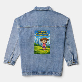 Chaqueta Vaquera Ilustración Del Mundo En El Que Naciste Ya No Exis