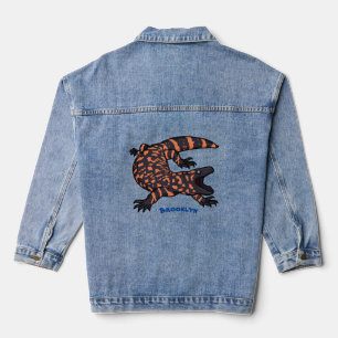 Chaqueta Vaquera Ilustracion del personalizado monstruo de la gila 