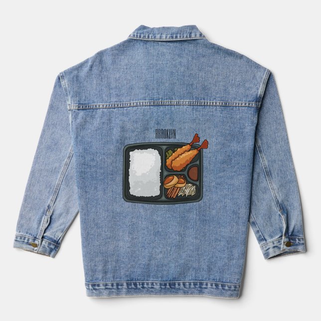Chaqueta Vaquera Ilustracion personalizado Bento (Reverso )