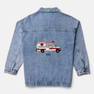Chaqueta Vaquera Ilustracion personalizado de ambulancia