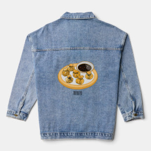 Chaqueta Vaquera Ilustracion personalizado de bolso de camarón tail
