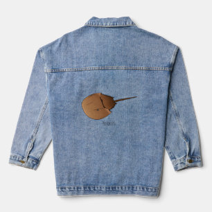 Chaqueta Vaquera Ilustracion personalizado de cangrejo herradura