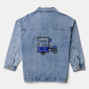 Chaqueta Vaquera Ilustracion personalizado de carrito de alimentos