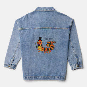 Chaqueta Vaquera Ilustracion personalizado de centipede gracioso