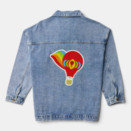 Chaqueta Vaquera Ilustracion Personalizado de globo aerostático Rai