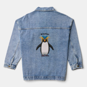 Chaqueta Vaquera Ilustracion personalizado de los macarrones de pin
