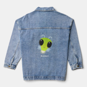 Chaqueta Vaquera Ilustracion personalizado de luciérnaga con brillo