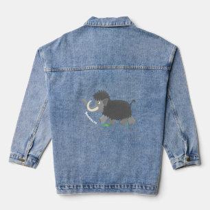Chaqueta Vaquera Ilustracion personalizado de mamut torpe