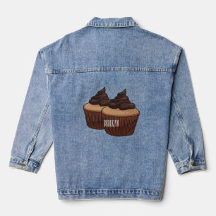 Chaqueta Vaquera Ilustracion personalizado de tarta