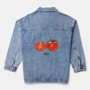 Chaqueta Vaquera Ilustracion personalizado de tomate