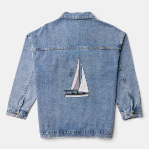 Chaqueta Vaquera Ilustracion personalizado de velero