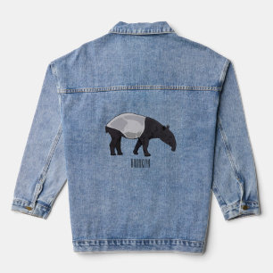 Chaqueta Vaquera Ilustracion personalizado Tapir