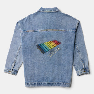 Chaqueta Vaquera Ilustracion personalizado xilófono