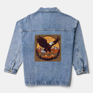 Chaqueta Vaquera Ilustracion vectorial, diseño centrado