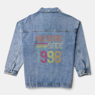 Chaqueta Vaquera Impresionante desde 1998 24ª Retro de cumpleaños