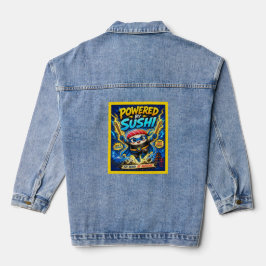 Chaqueta Vaquera Impulsado por Sushi – Lindo Superhéroe Sushi