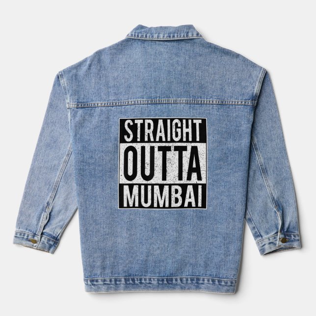Chaqueta Vaquera Indio directo fuera de la ciudad de Mumbai (Reverso )