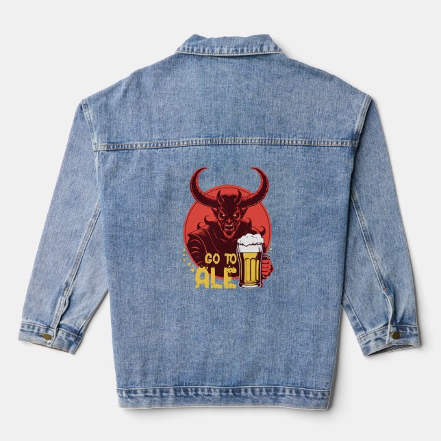 Chaqueta Vaquera Ir A Ale - Beer Satan (Reverso )