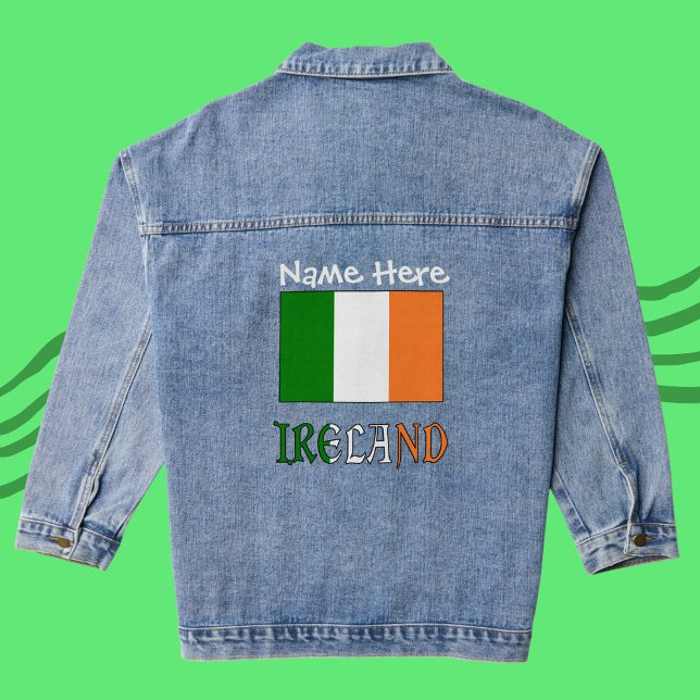 Chaqueta Vaquera Irlanda y la personalización de la bandera irlande (Subido por el creador)