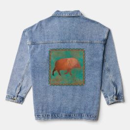 Chaqueta Vaquera Javelina Linda del Suroeste en Colores Cobre y Tur