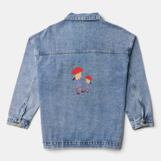 Chaqueta Vaquera jeans jacket printed image of dolls