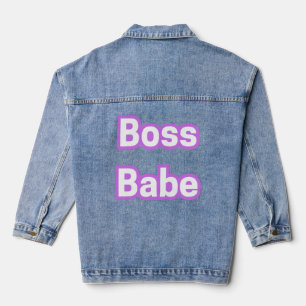 Chaqueta Vaquera Jefe Babe Denim Jacket - Poder, Estilo y Sass.