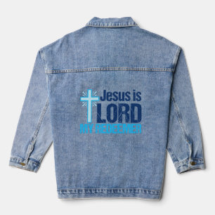Chaqueta Vaquera Jesús es el Señor mi Redentor, una mujer cristiana