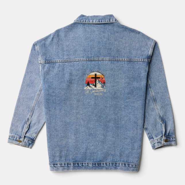 Chaqueta Vaquera Jesús está llamando (Reverso )