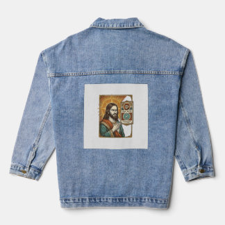 Chaqueta Vaquera Jesús Falso Verificado Marca de Verificación Estaf