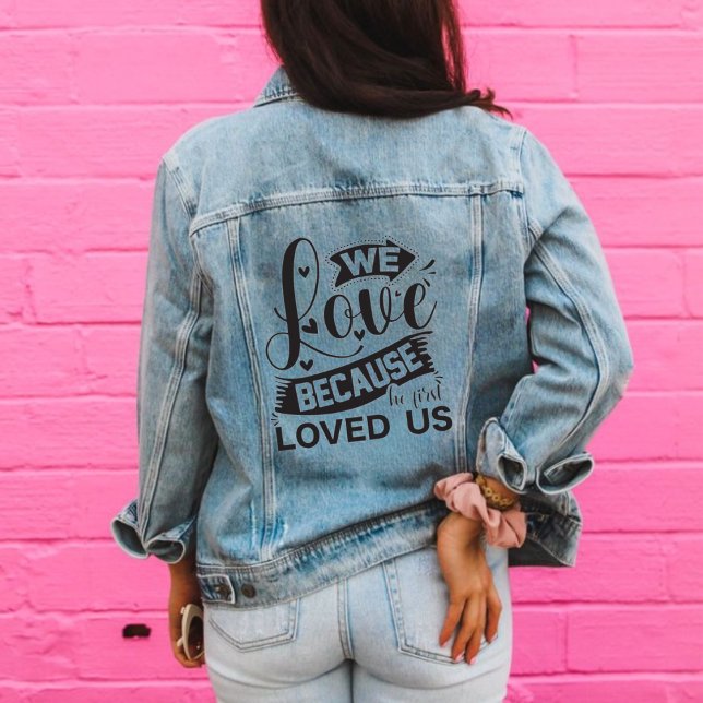 Chaqueta Vaquera Jesús nos amaba a las mujeres religiosas (Subido por el creador)