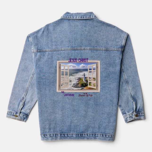 Chaqueta Vaquera Jesús, Nuestro Faro Denim Jacket (Reverso )