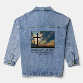 Chaqueta Vaquera Jesús Resurrección Yo soy el camino y la cruz de l