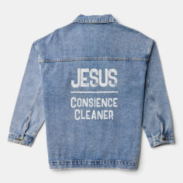 Chaqueta Vaquera Jesús Sana Limpiador de Conciencia Fe Cristiana