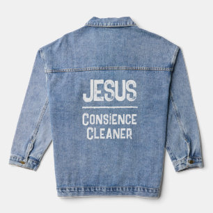 Chaqueta Vaquera Jesús Sana Limpiador de Conciencia Fe Cristiana