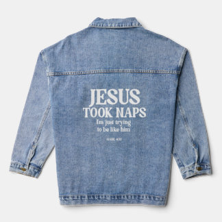 Chaqueta Vaquera Jesús Tomó Napas Solo estoy tratando de ser como É