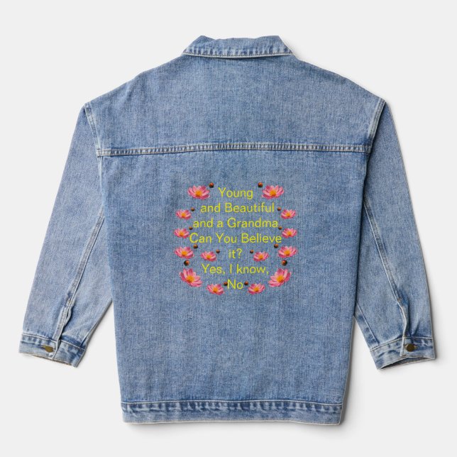Chaqueta Vaquera Joven y bella abuela Denim Jacket (Reverso )
