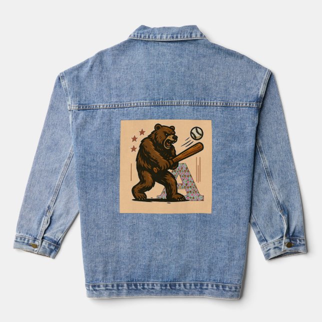 Chaqueta Vaquera jugador de béisbol (Reverso )
