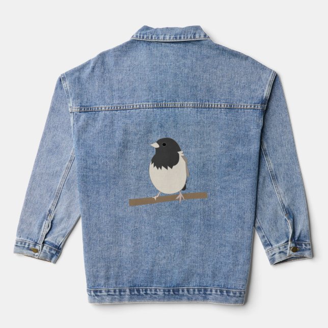 Chaqueta Vaquera Junco Bird Art De Ojo Oscuro (Reverso )