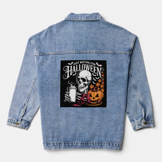 Chaqueta Vaquera Just Waiting For Halloween (Reverso )