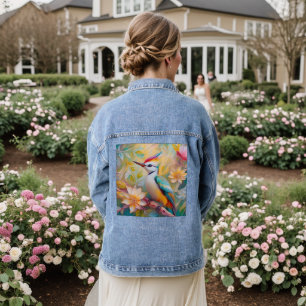 Chaqueta Vaquera Juvenil Rainbow Woodpecefer Fantasy Bird