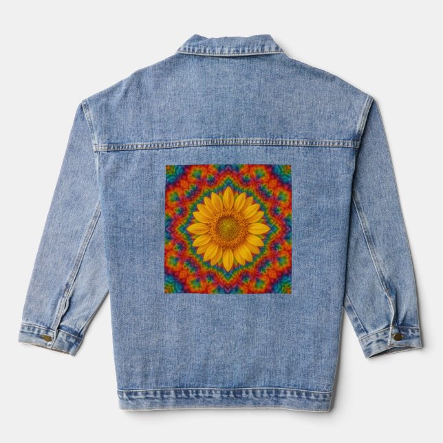 Chaqueta Vaquera Kaleidoscope Sunflower  (Reverso )