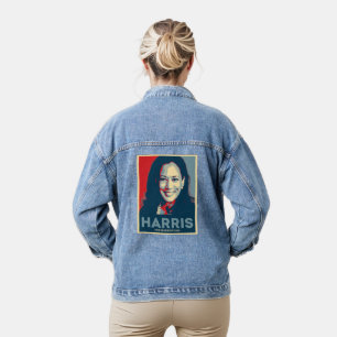 Chaqueta Vaquera Kamala Harris Por La Presidencia 2024 - Esperanza