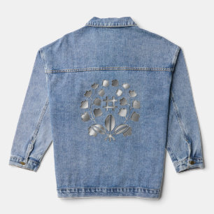 Chaqueta Vaquera Katakura Clan Kamon Silver Chrome