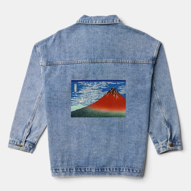 Chaqueta Vaquera Katsushika Hokusai - Buen Viento, Buenos Días (Reverso )