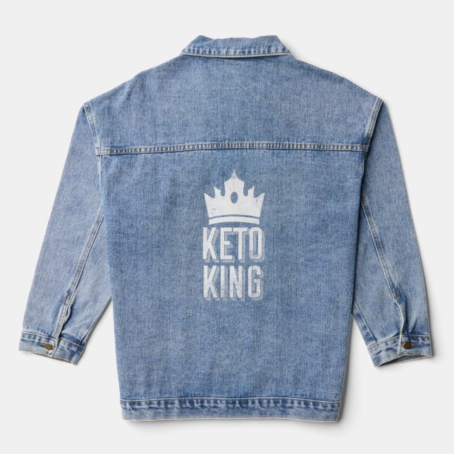 Chaqueta Vaquera Keto King Ketogénica Dieta baja en carbohidratos H (Reverso )