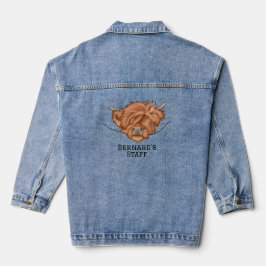 Chaqueta Vaquera KiniArt Highland Cow